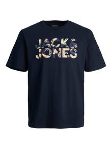 Jack & Jones Potištěný Tričko Junior -Navy Blazer - 12250800