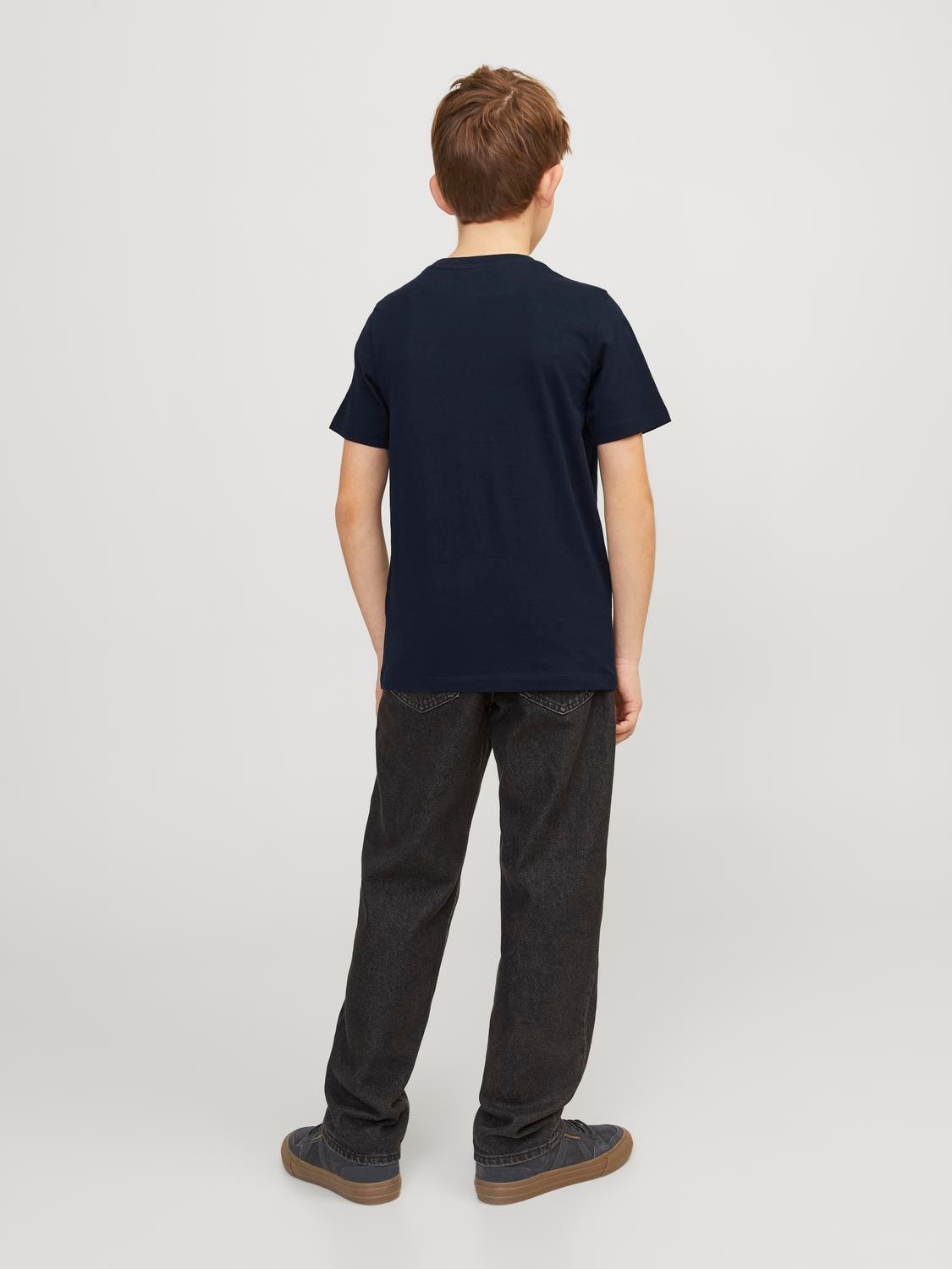 Jack & Jones T-shirt Imprimé Pour les garçons -Navy Blazer - 12250800