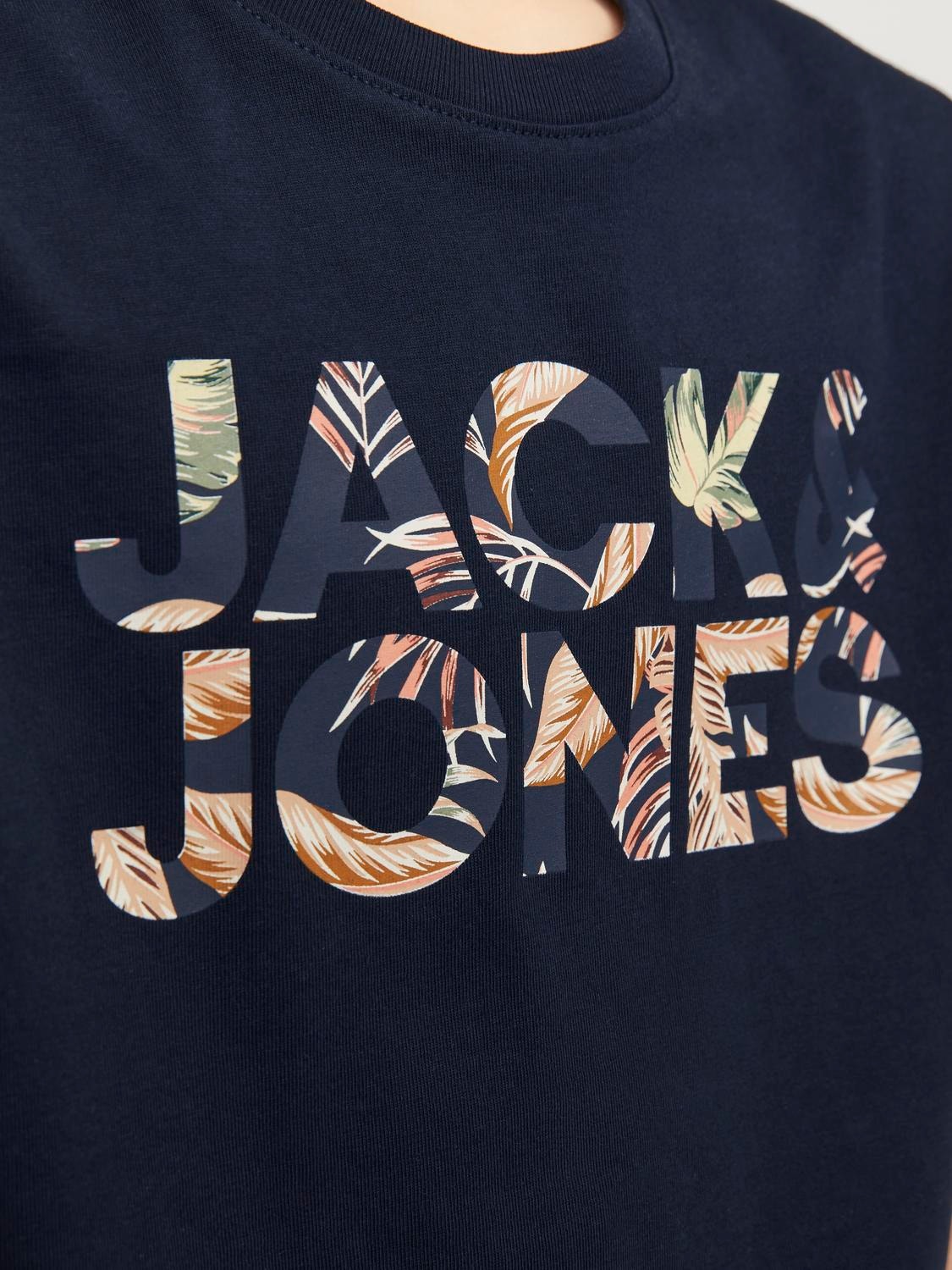 Jack & Jones Poikien Painettu T-paita -Navy Blazer - 12250800