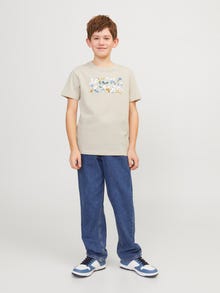 Jack & Jones Potištěný Tričko Junior -Moonbeam - 12250800