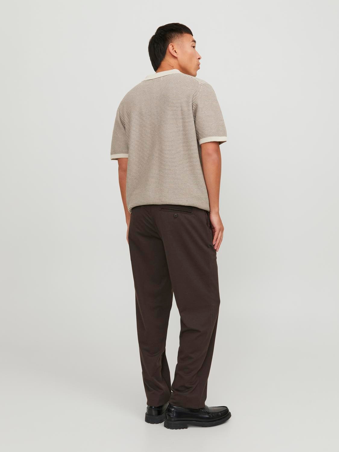 Jack & Jones Calças Chino Loose Fit -Chocolate Brown - 12250818