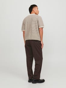 Jack & Jones Loose Fit Spodnie chino -Chocolate Brown - 12250818