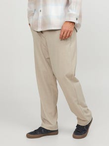 Jack & Jones Loose Fit Spodnie chino -Crockery - 12250818