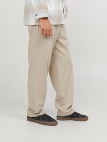 Jack & Jones Loose Fit Plátěné kalhoty Chino -Crockery - 12250818