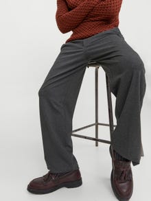 Jack & Jones Loose Fit Spodnie chino -Dark Grey Melange - 12250818