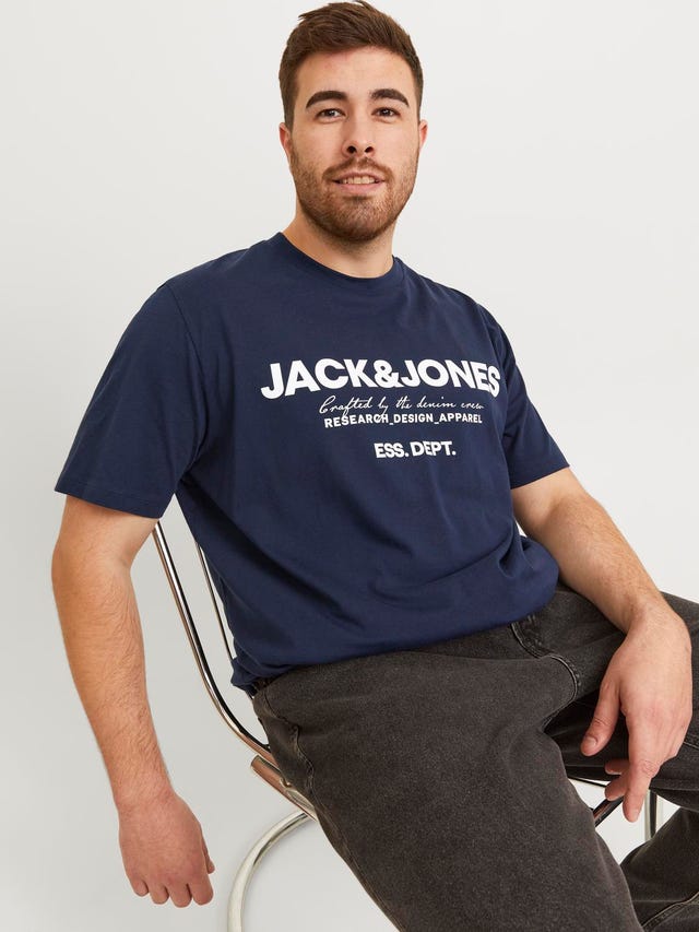 Jack & Jones Plus Size Gedruckt T-shirt - 12251052