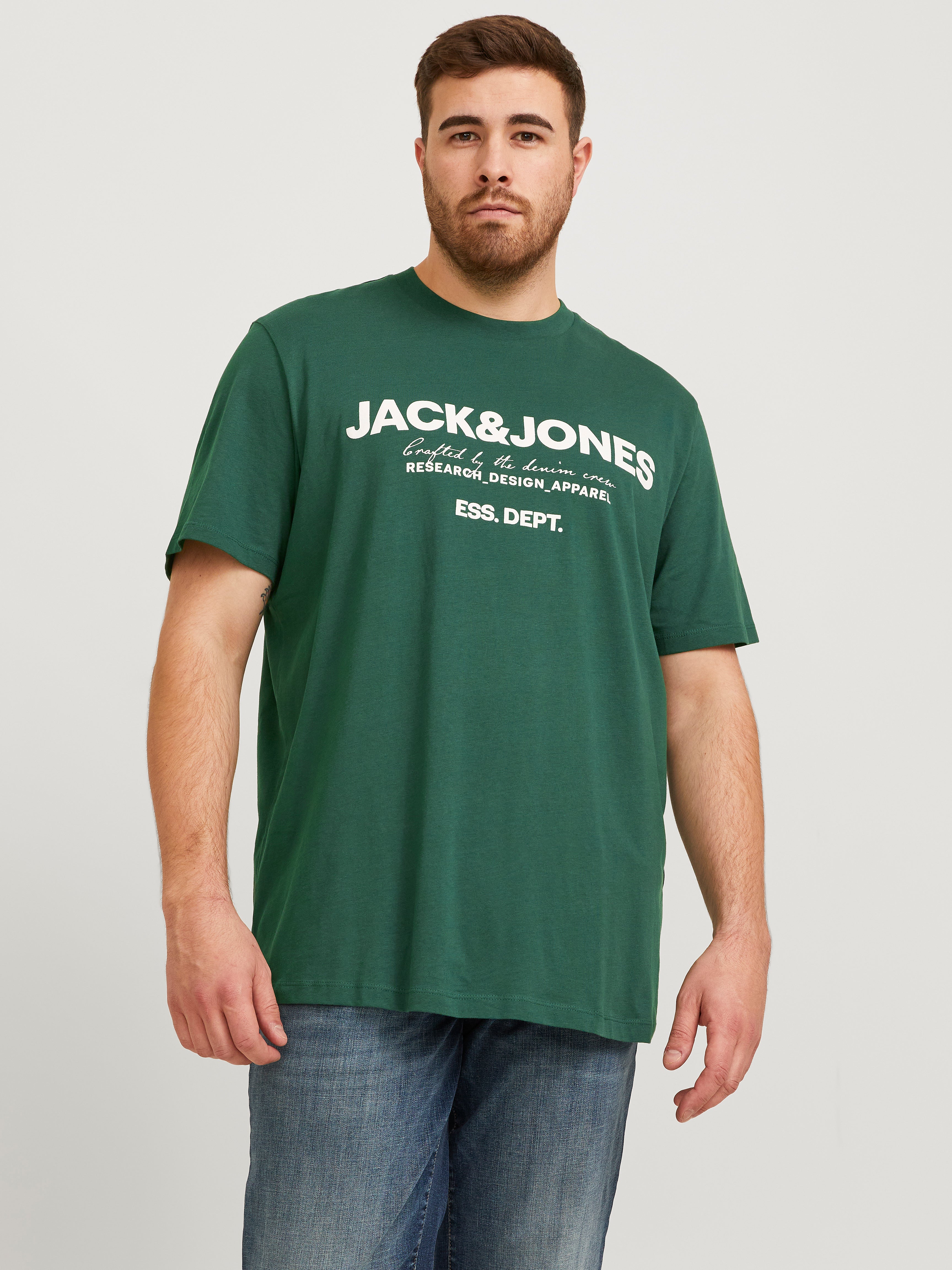 Plus Size T-shirt Imprimé - Jack & Jones - Modalova