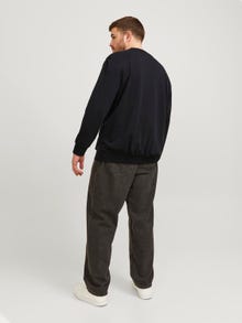 Jack & Jones Plus Size Gedruckt Sweatshirt mit Rundhals -Black - 12251054