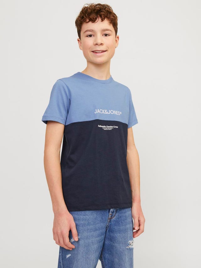 Jack & Jones T-shirt Bloco de Cor Para meninos - 12251083