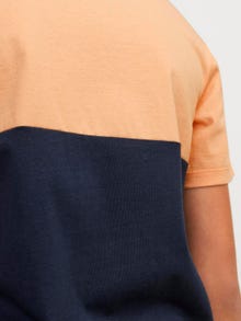 Jack & Jones Colour Blocking T-shirt Für jungs -Apricot Ice  - 12251083