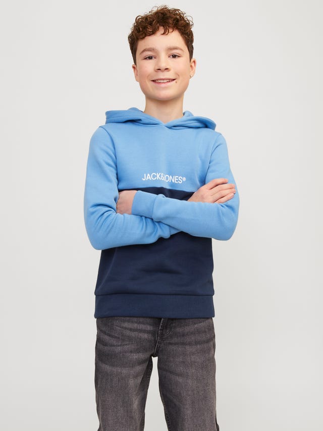 Jack & Jones Värviplokk Kapuutsiga pusa Junior - 12251086