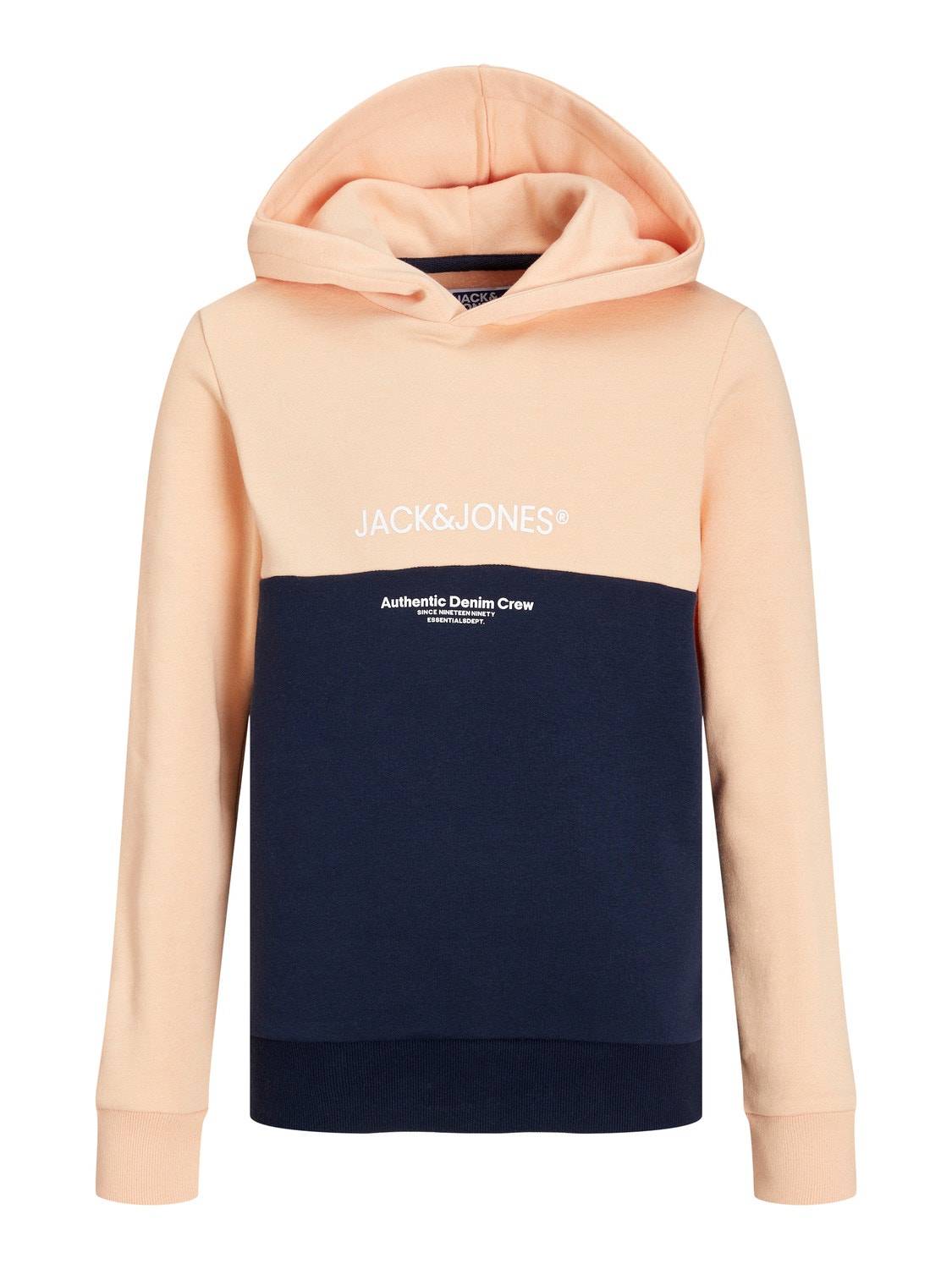 Jack & Jones Sweat à capuche Effet colour block Pour les garçons -Apricot Ice  - 12251086