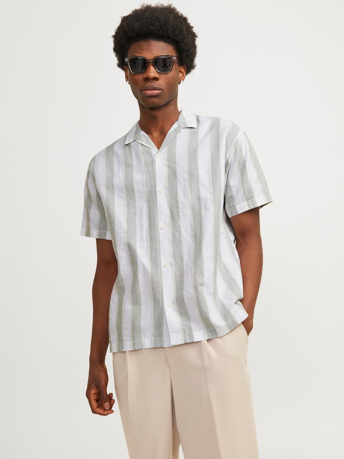 Jack & Jones Relaxed Fit Hemd -Lily Pad - 12251116