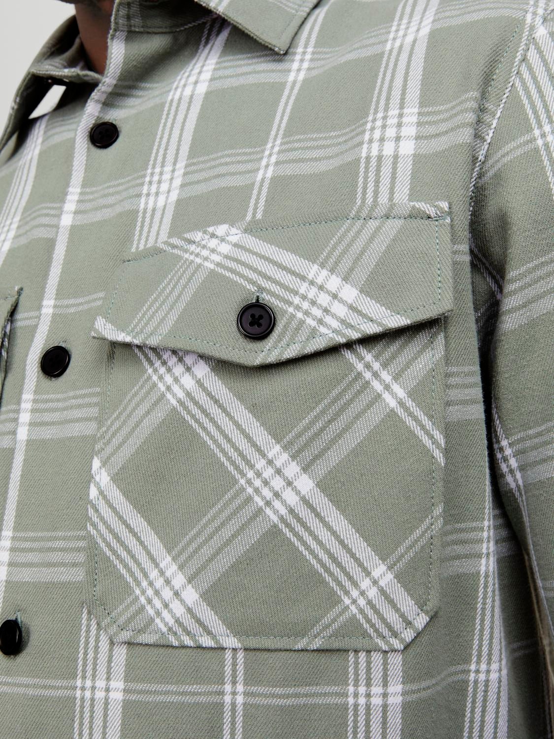 Jack & Jones Comfort Fit Overshirt -Lily Pad - 12251117