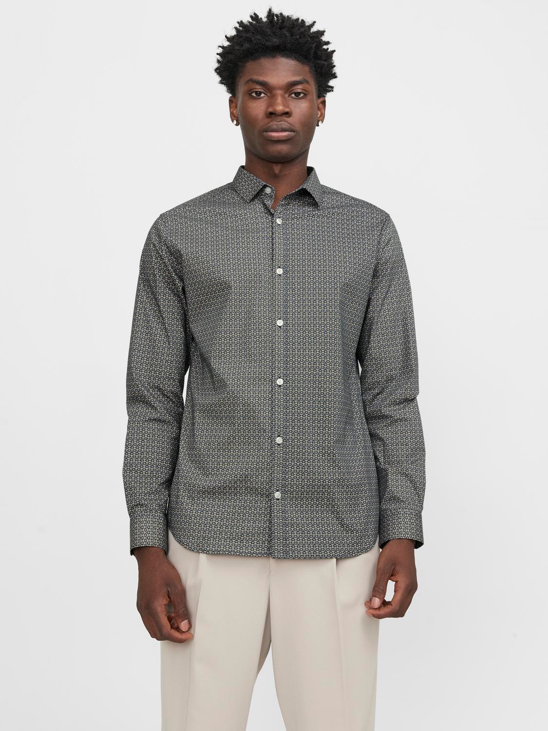 Jack & Jones Camisa Slim Fit -Travertine - 12251125