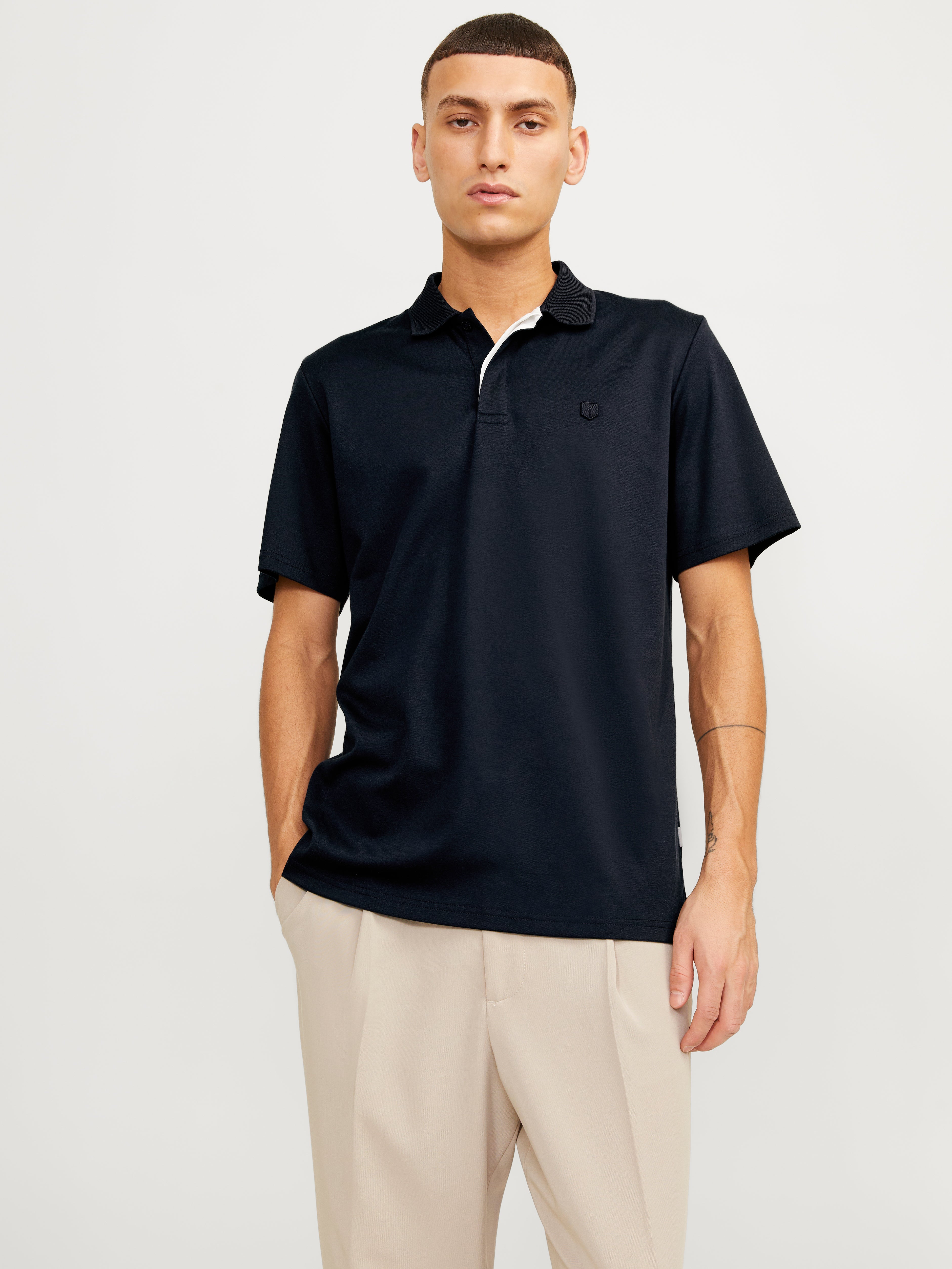 Jack & Jones Plain Polo Polo -Night Sky - 12251180
