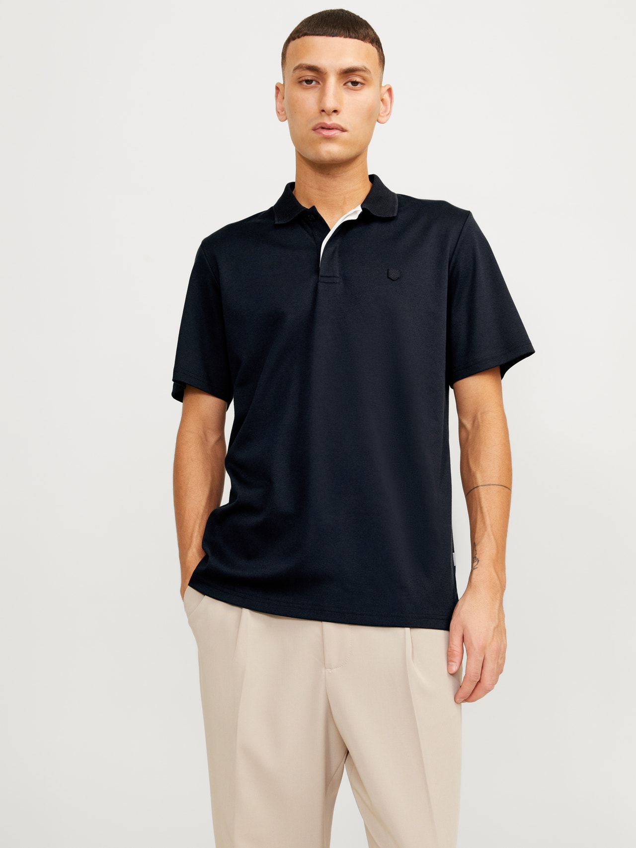 Jack & Jones Plain Polo Polo -Night Sky - 12251180