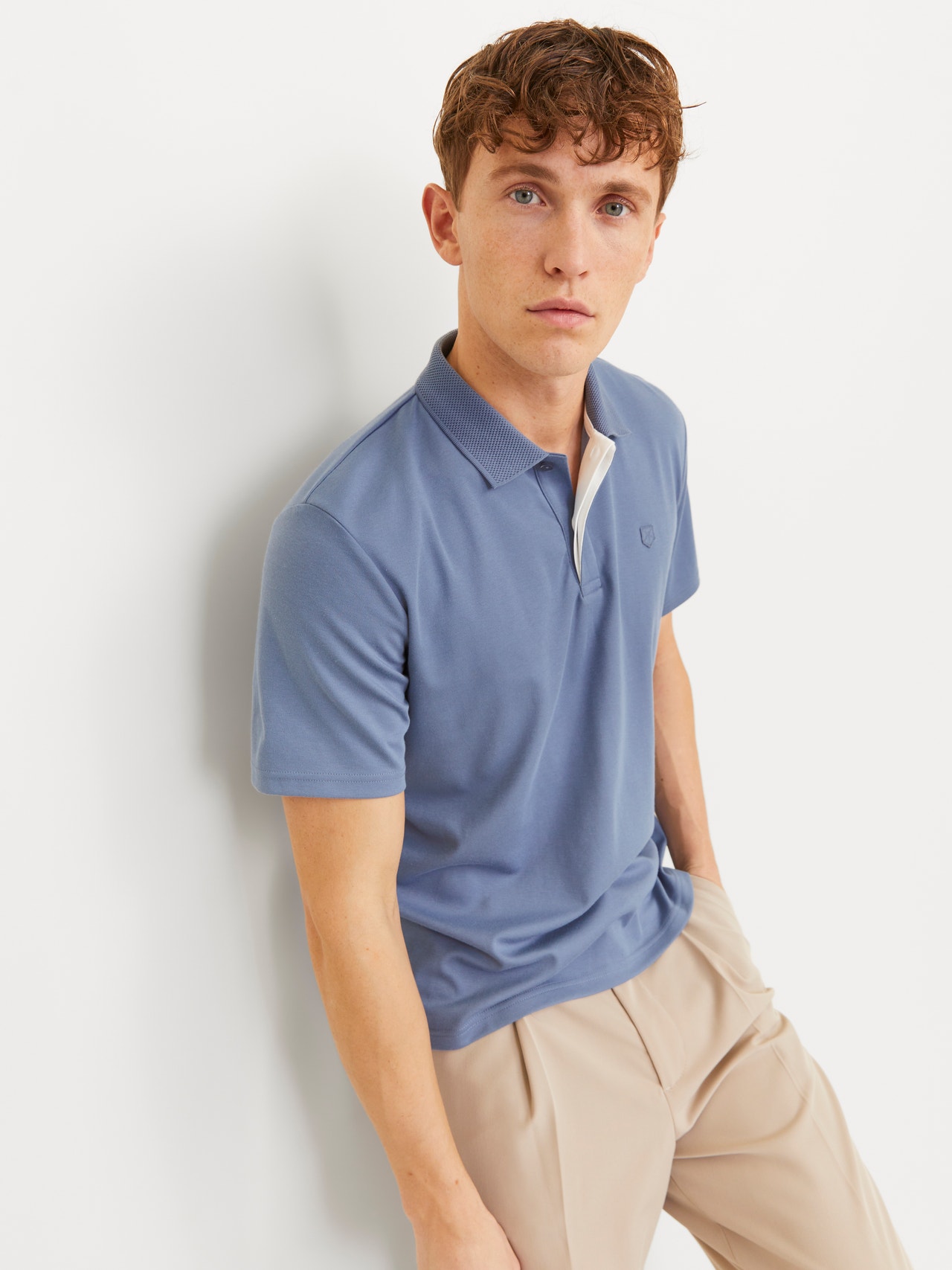 Jack & Jones Plain Polo T-shirt -Troposphere - 12251180