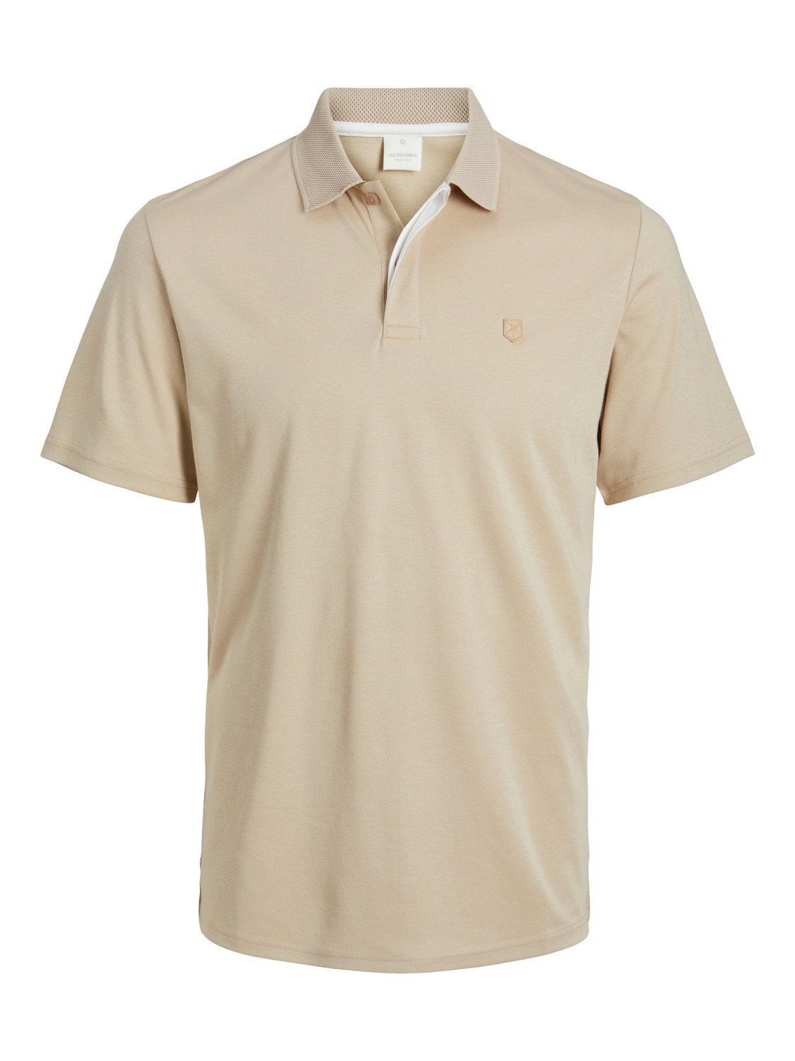 Jack & Jones Plain Polo Polo -Fields Of Rye - 12251180