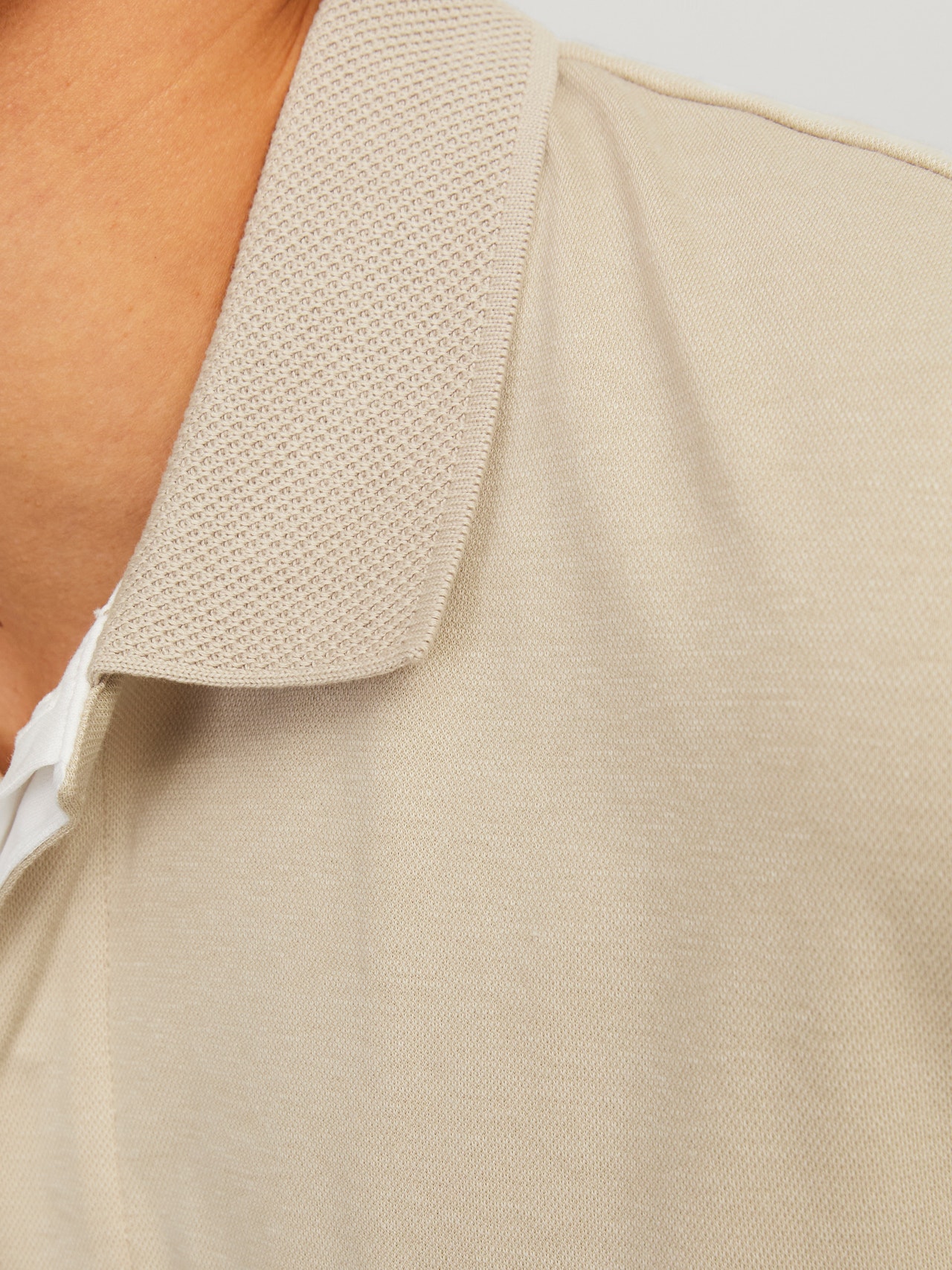 Jack & Jones Plain Polo Polo -Fields Of Rye - 12251180