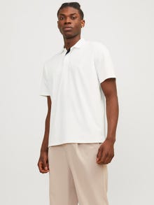 Jack & Jones Vienspalvis Marškininė apykaklė Polo -Cloud Dancer - 12251180