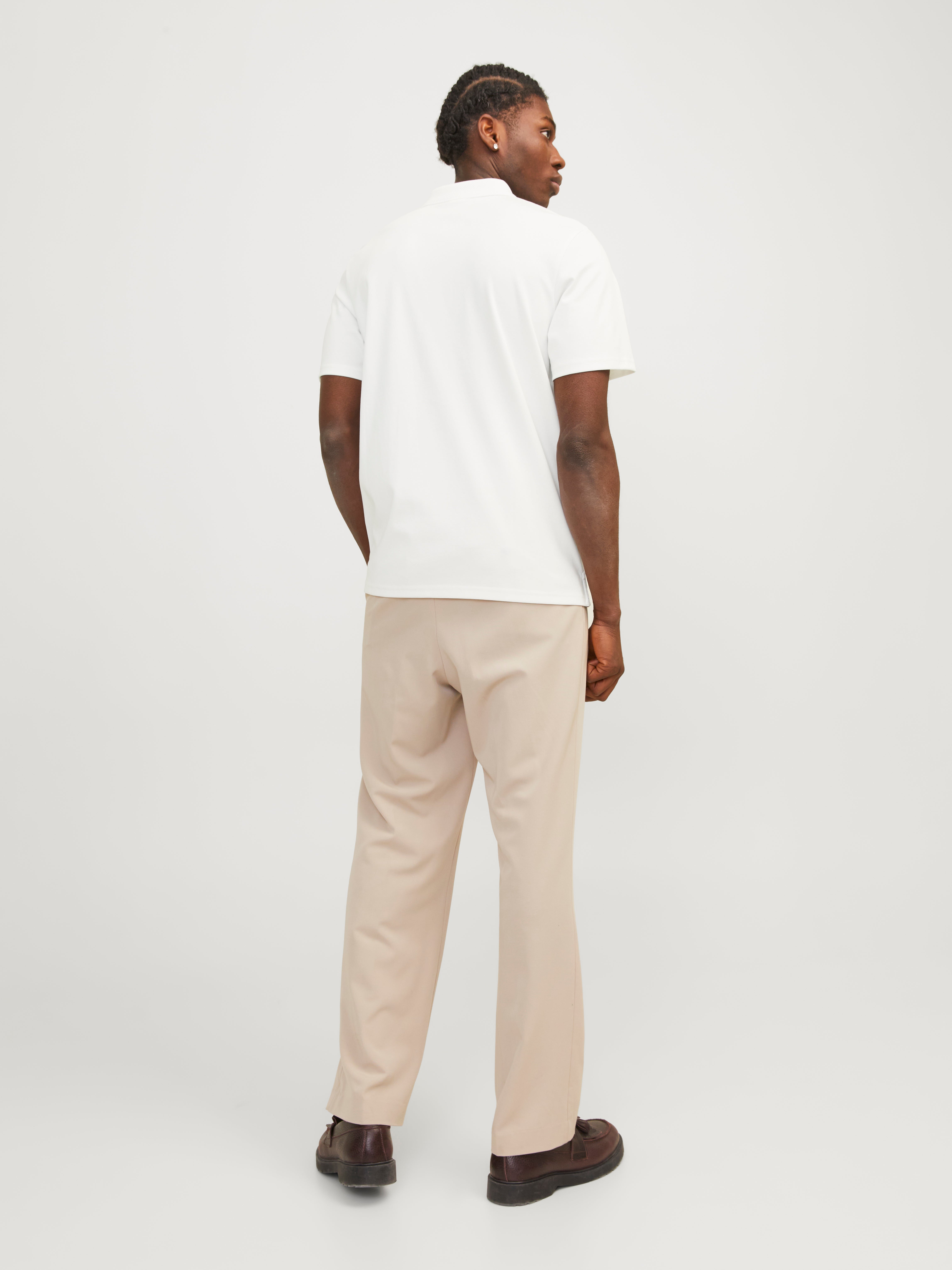 Jack & Jones Plain Polo Polo -Cloud Dancer - 12251180