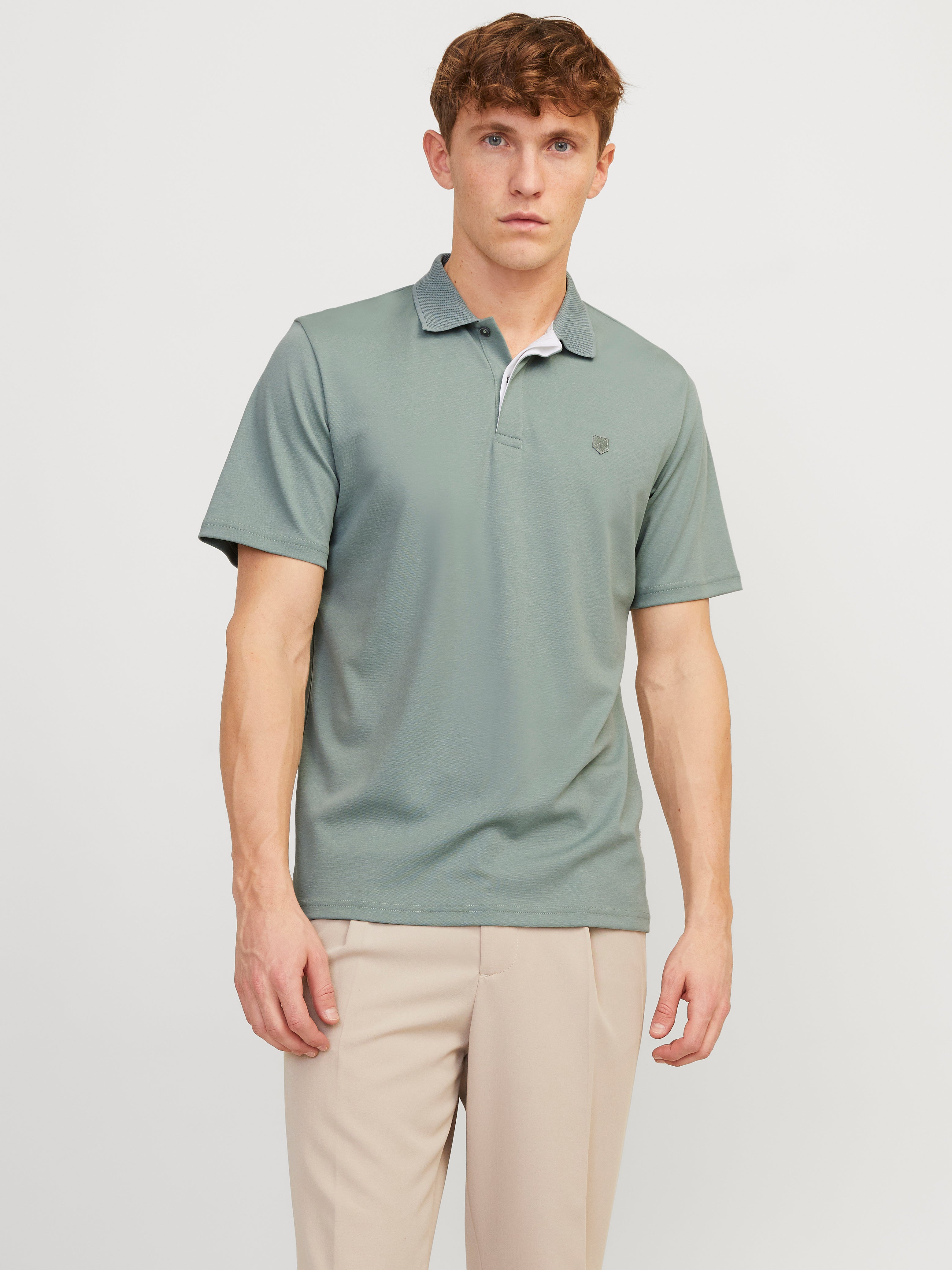 Jack & Jones Plain Polo Polo -Lily Pad - 12251180