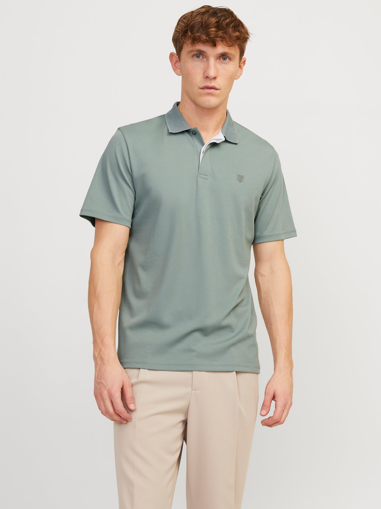 Jack & Jones Plain Polo Polo -Lily Pad - 12251180