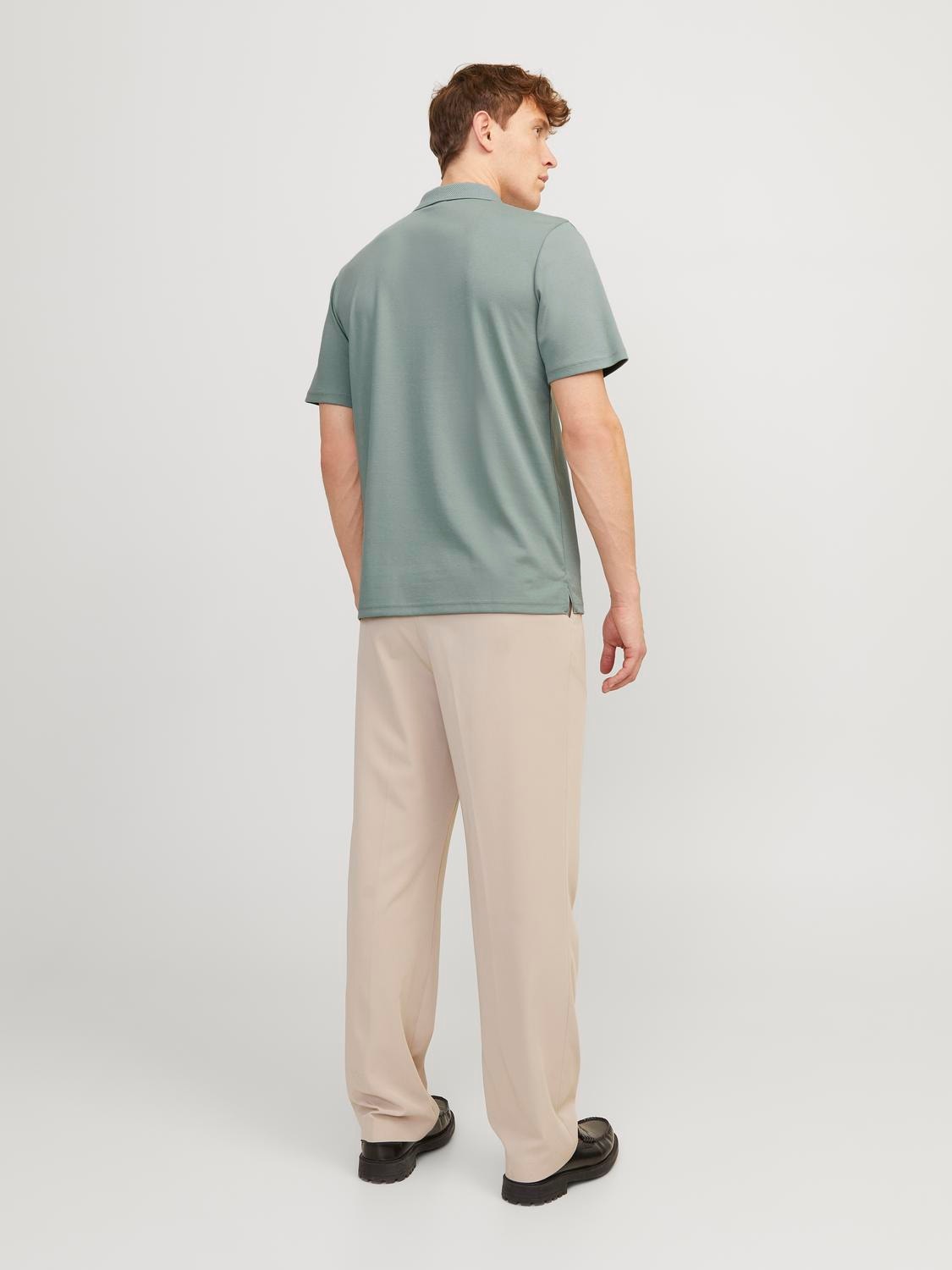 Jack & Jones Plain Polo T-shirt -Lily Pad - 12251180