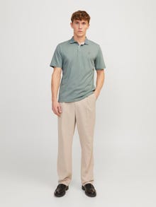 Jack & Jones Plain Polo T-shirt -Lily Pad - 12251180