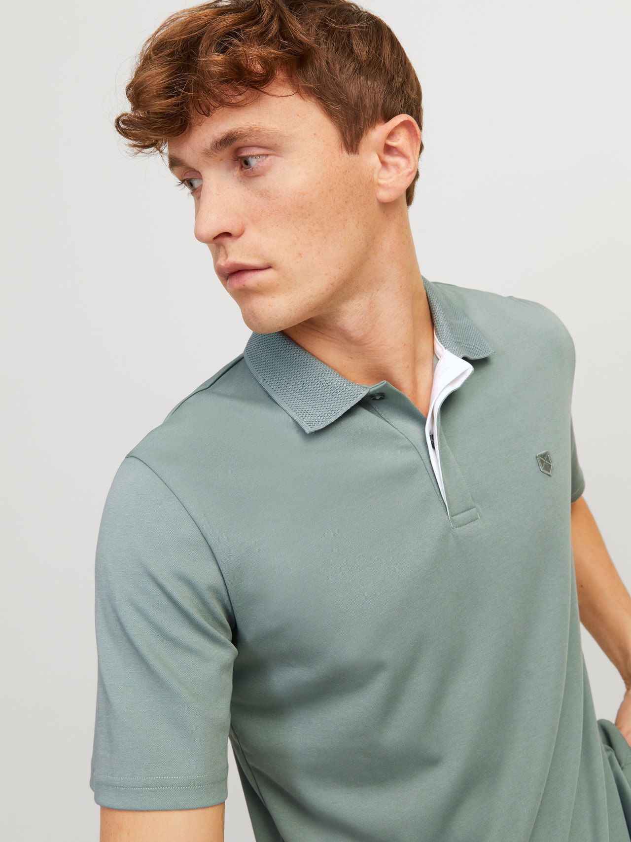 Jack & Jones Plain Polo Polo -Lily Pad - 12251180