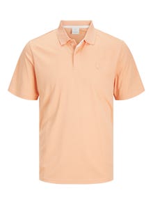 Jack & Jones Bez vzoru Polo límec Tričko -Peach Nougat - 12251180