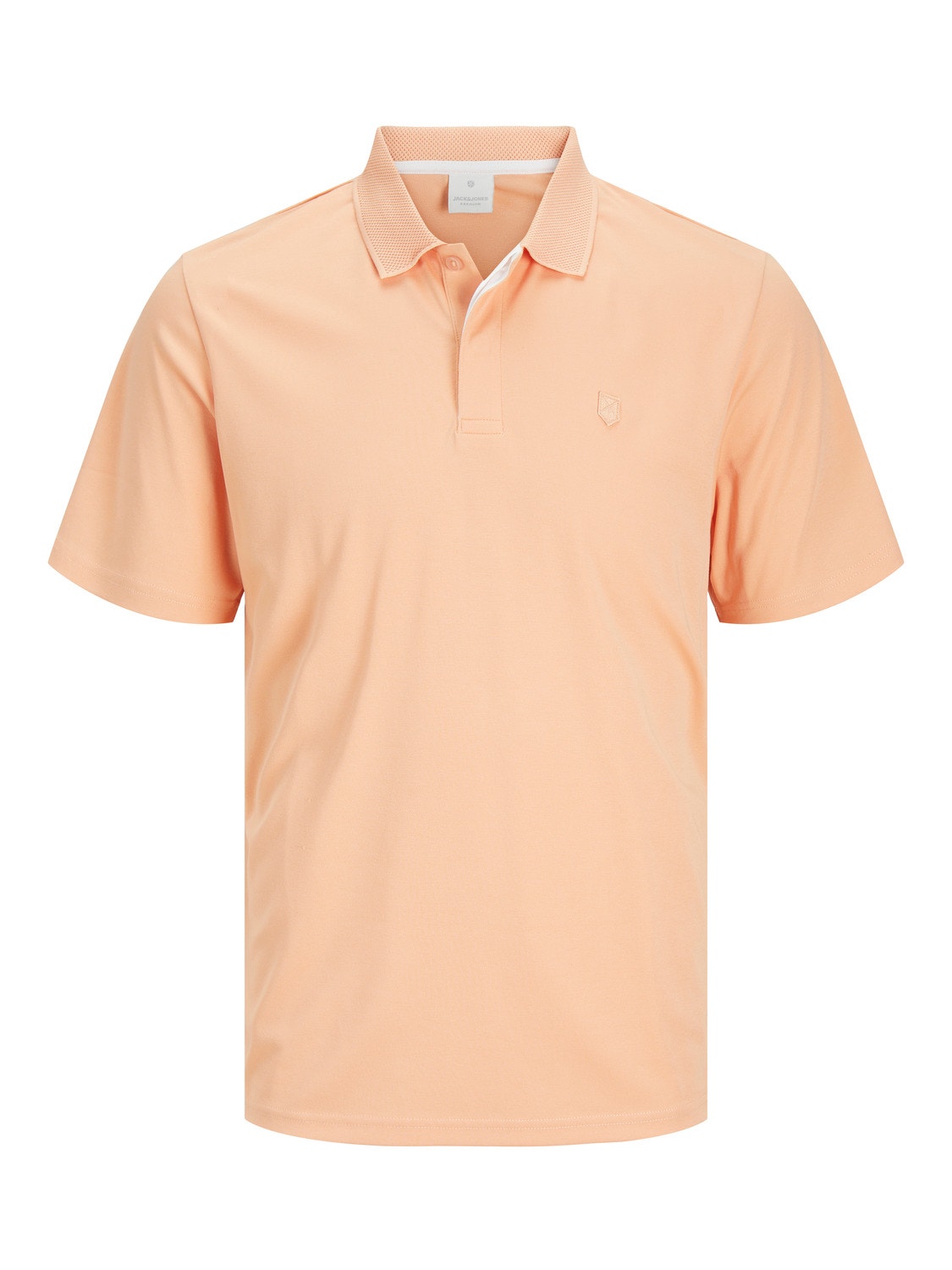 Jack & Jones Plain Polo T-shirt -Peach Nougat - 12251180
