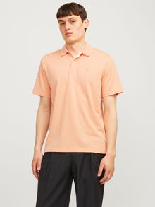 Jack & Jones Yksivärinen Polo T-paita -Peach Nougat - 12251180