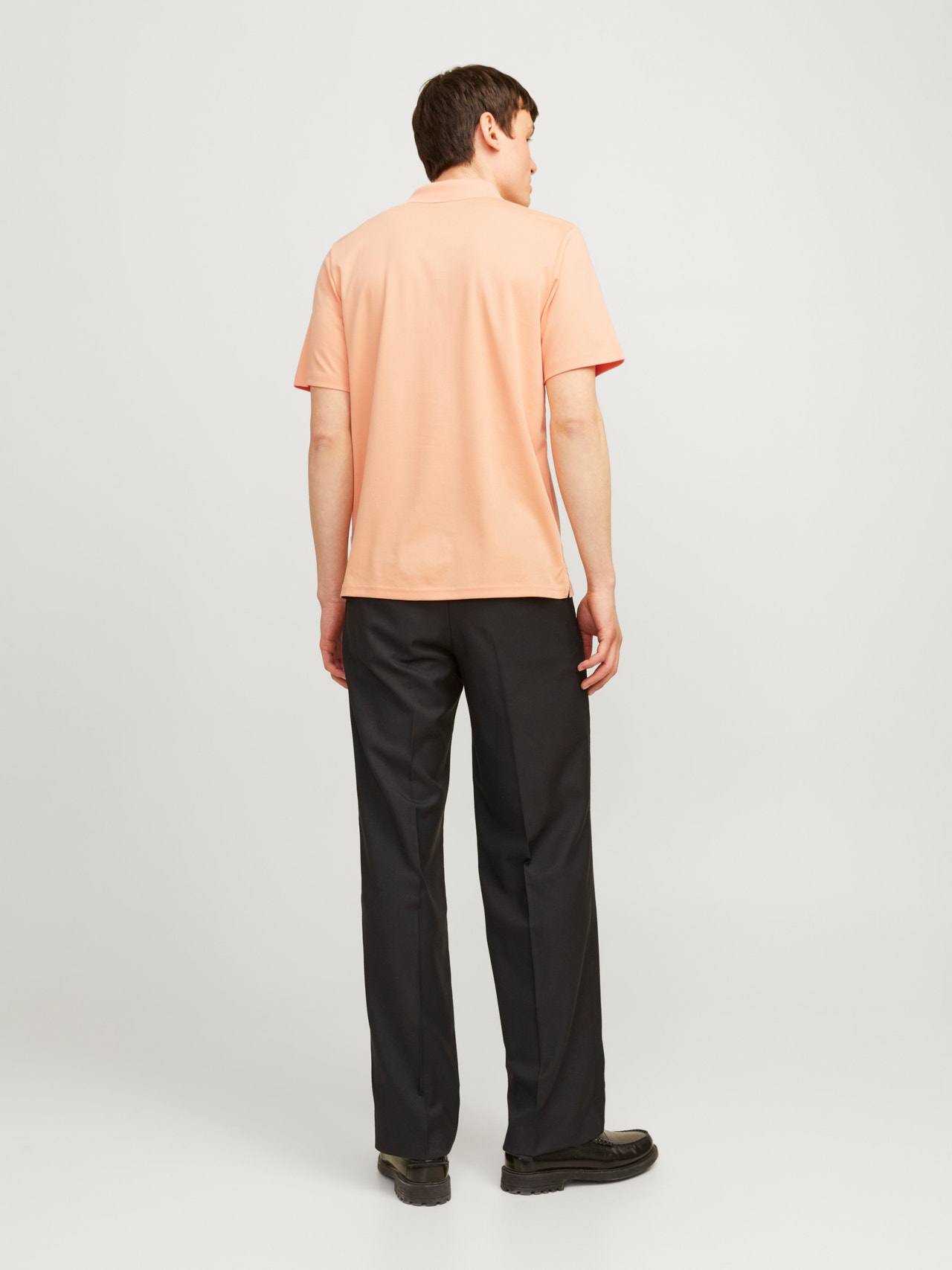 Jack & Jones Einfarbig Polo T-shirt -Peach Nougat - 12251180
