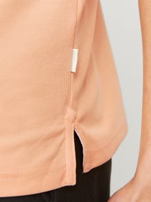 Jack & Jones Bez vzoru Polo límec Tričko -Peach Nougat - 12251180