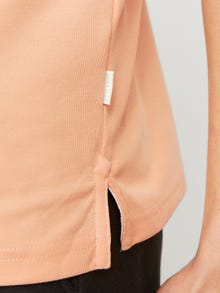 Jack & Jones Einfarbig Polo T-shirt -Peach Nougat - 12251180