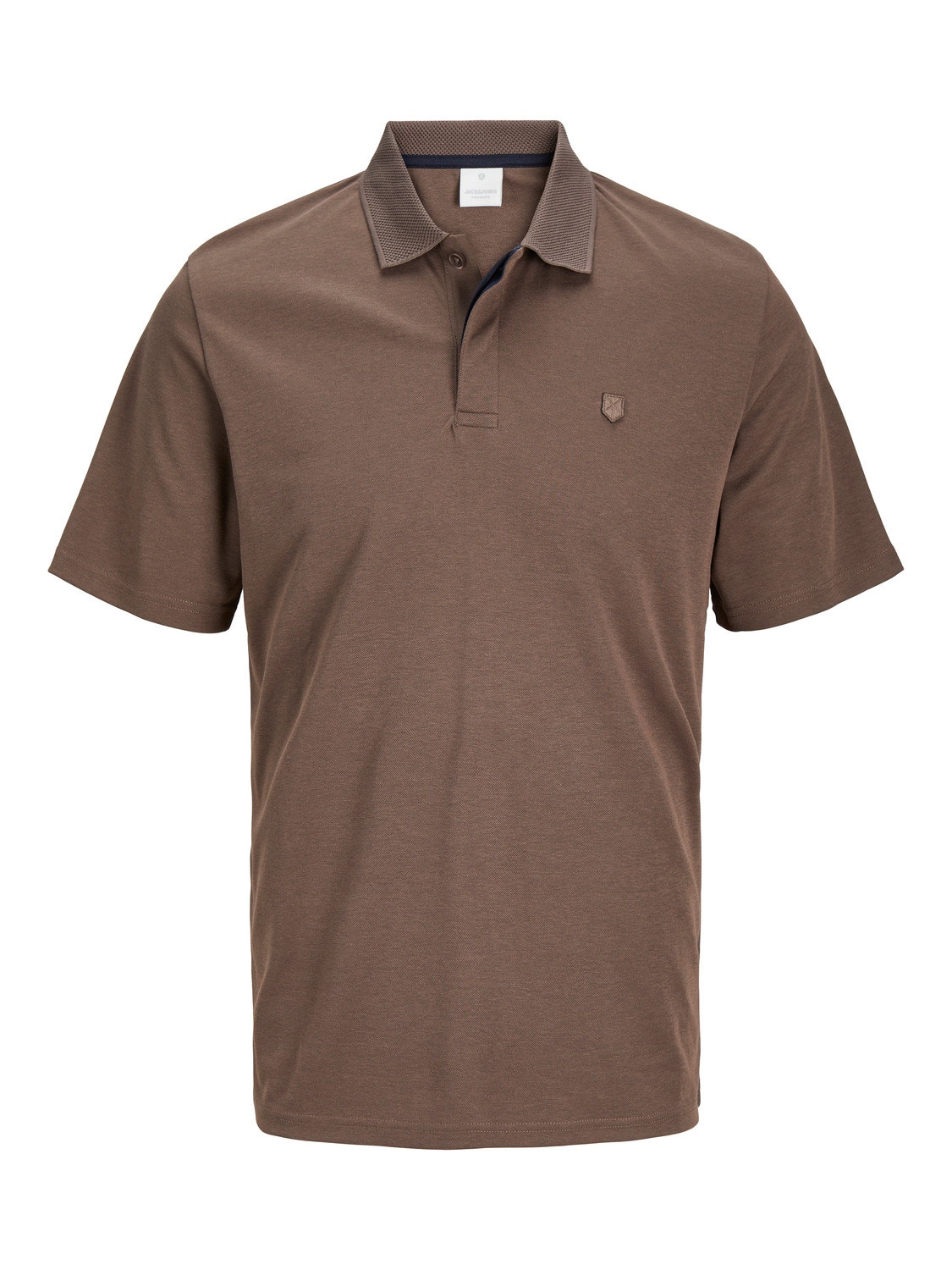Jack & Jones Plain Polo T-shirt -Coffee Quartz - 12251180