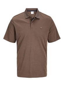 Jack & Jones Yksivärinen Polo T-paita -Coffee Quartz - 12251180