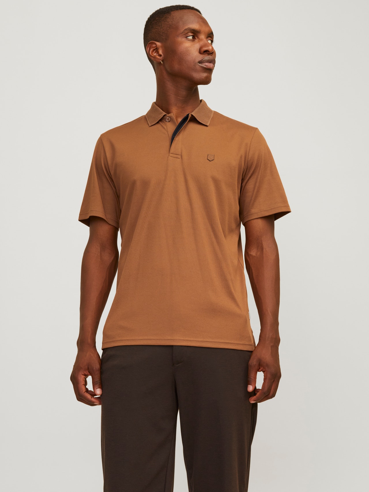 Jack & Jones Yksivärinen Polo T-paita -Nuthatch - 12251180