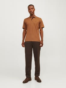 Jack & Jones Einfarbig Polo T-shirt -Nuthatch - 12251180