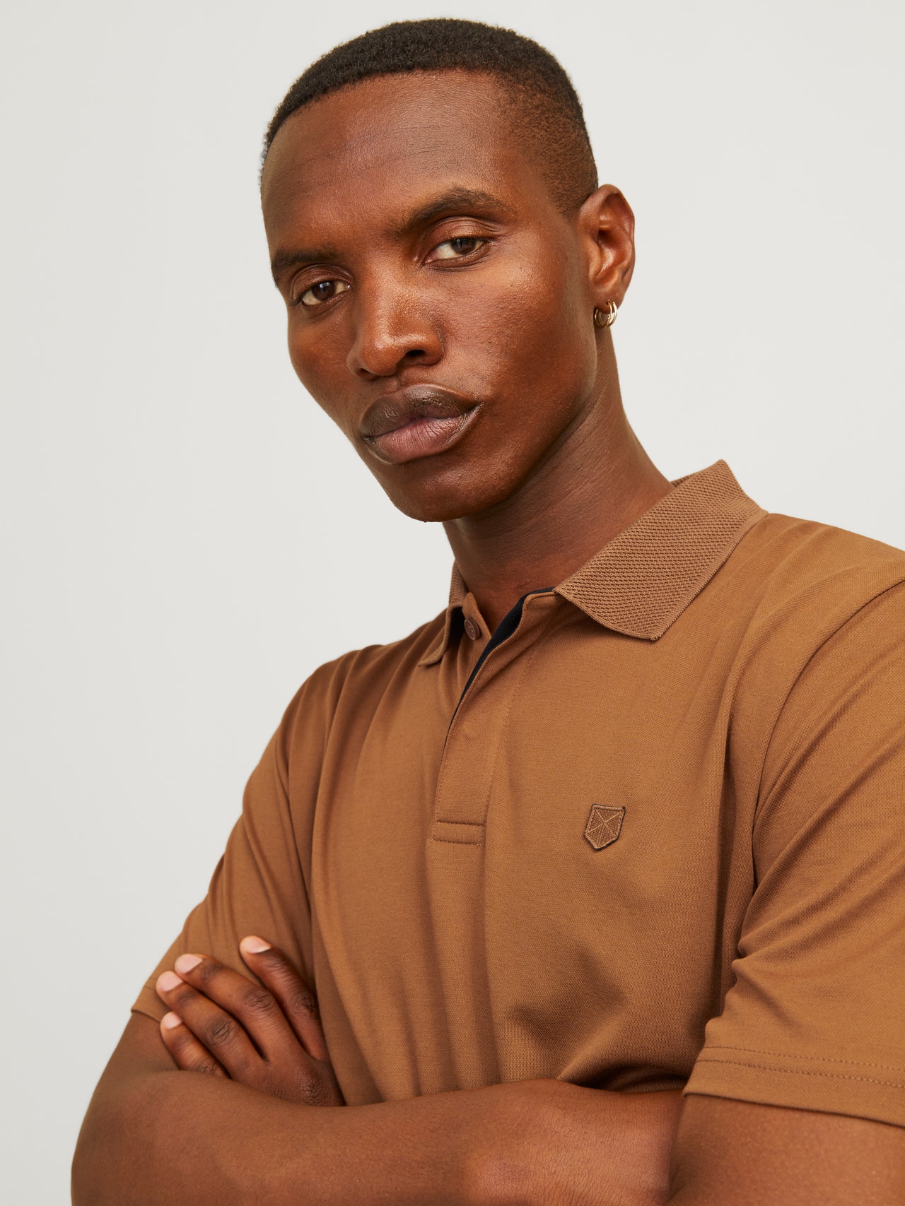 Jack & Jones Ühevärviline Polo T-särk -Nuthatch - 12251180