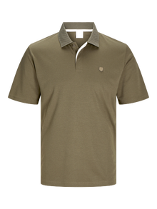 Jack & Jones Yksivärinen Polo T-paita -Sea Turtle - 12251180