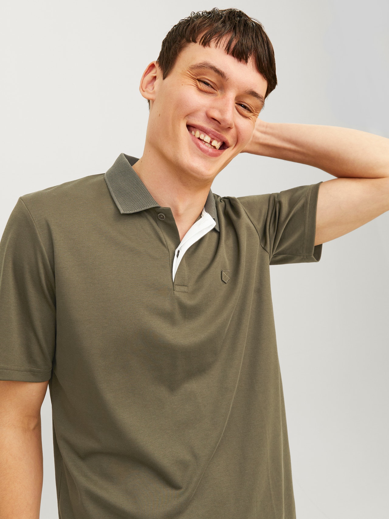 Jack & Jones Vienspalvis Polo kaklas Marškinėliai -Sea Turtle - 12251180