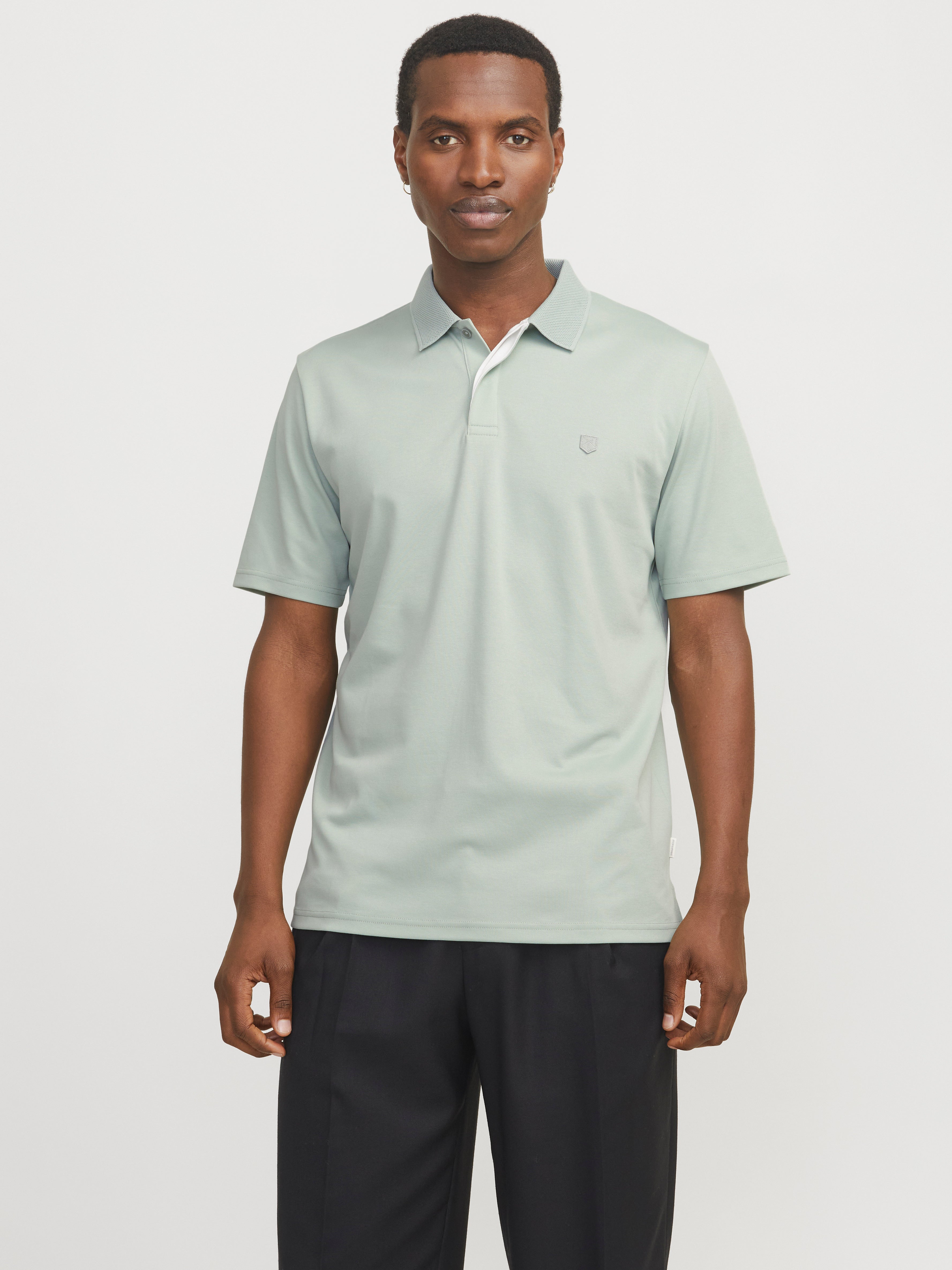 Thumbnail - Einfarbig Poloshirt