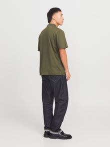 Jack & Jones Vienspalvis Marškininė apykaklė Polo -Olive Night - 12251180