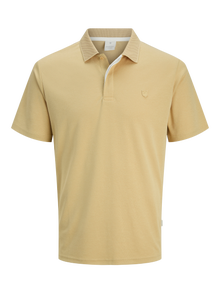 Jack & Jones Polo Liso Gola de Camisa -Beige - 12251180