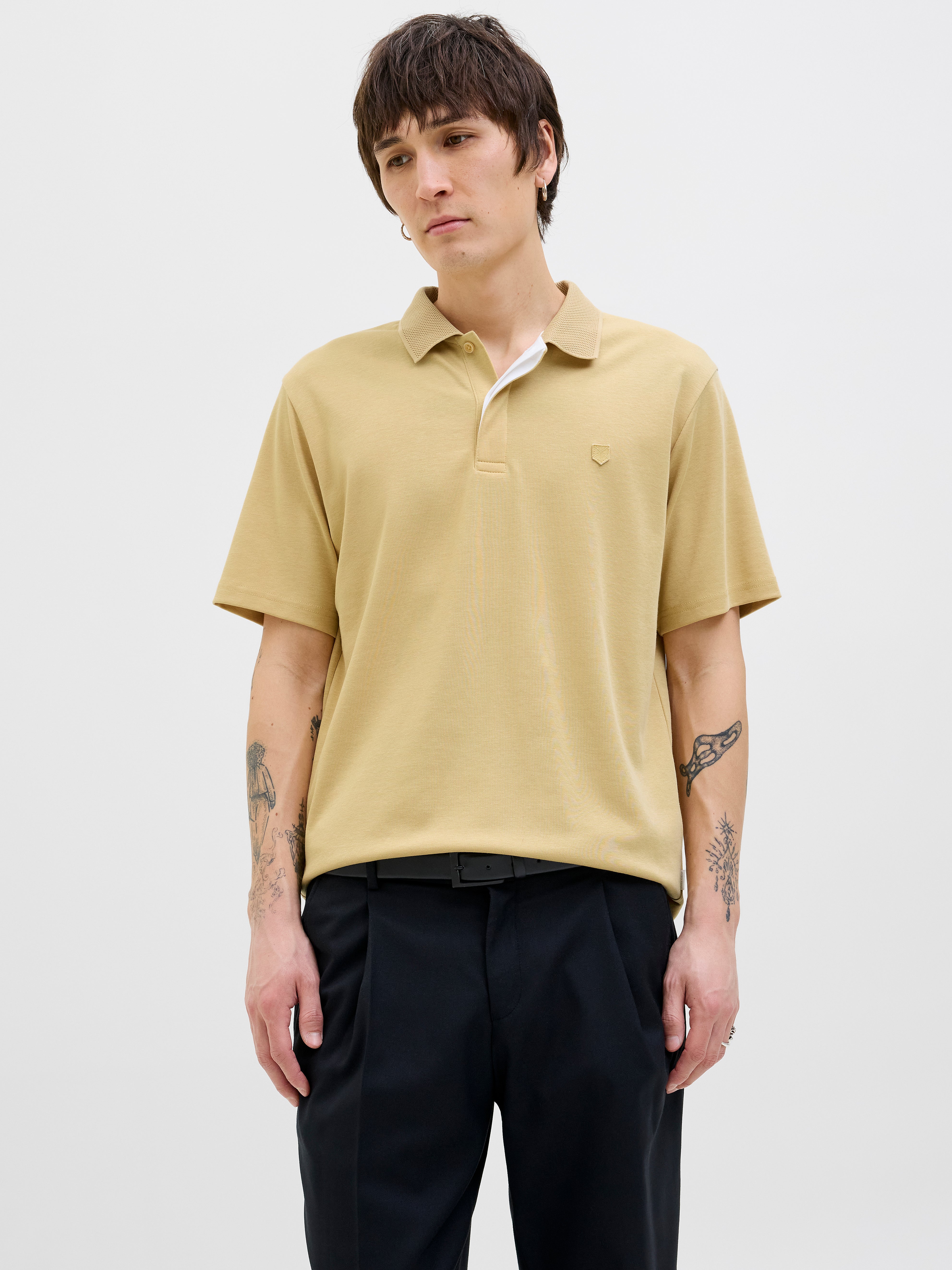 Thumbnail - Einfarbig Poloshirt