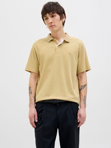 Jack & Jones Koszula polo Gładka -Beige - 12251180
