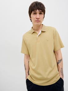 Jack & Jones Koszula polo Gładka -Beige - 12251180